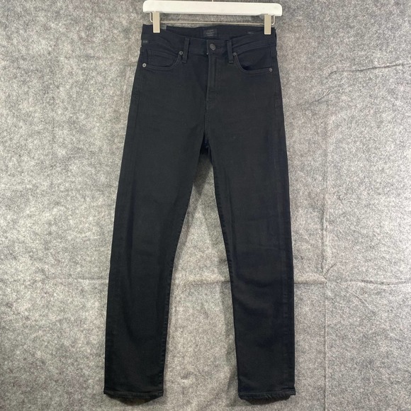 Citizens of Humanity Jeans 26 Black High Rise Slim Harlow Ankle - Picture 2 of 14